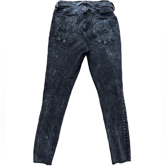 Hudson Womens Barbara Raw Hem Skinny Fit Jeans, Style # WHAR407TEN - Picture 4 of 5